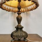 Vintage Messing Schemerlamp, Tafellamp, Lamp thumbnail 14