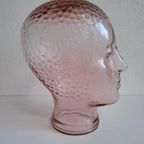Zeldzame Vintage Roze Glazen Hoofd Koptelefoon thumbnail 6