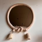 Mid Century Rope Mirror Touw Spiegel Vintage thumbnail 2