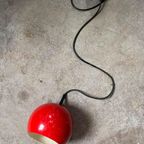 Space Age Hanglamp , Kleine Bol , Rood thumbnail 8