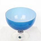 Italiaans Blauw Glazen Snoepjes Schaal thumbnail 3
