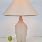 Xl Vintage Fles Tafellamp Vloerlamp Frosted Glas Italië '70 thumbnail 2