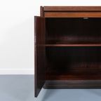 1960’S Italian Modern Sideboard Dressoir Italiaans Donker Hout thumbnail 4