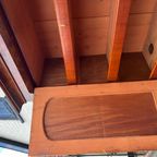 Heel Mooi Antiek Engels Mahonie Driedelig Kabinet, Met Planken En 3 Lades, 210 Cm Hoog thumbnail 13