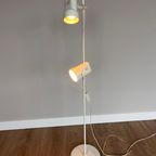 Witte Vintage Vloerlamp Met 2 Verstelbare Lampen thumbnail 5