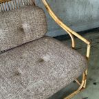 Mid Century Boho Bamboe 3-zits Bank / Sofa thumbnail 6