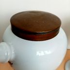 Set 2 Oude Apotheker Potten Met Koper Deksels thumbnail 6