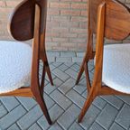 Set 2 Vintage Stoelen Nieuw Bekleed Teddy Deense Stoelen thumbnail 10