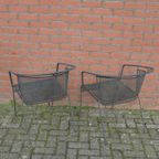 Metalen Tuinstoelen Met Armleuning Set Van 2 thumbnail 8