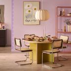 fonQ | Wave Eetkamerstoel Walnoot/chrome Set 2 thumbnail 3