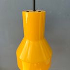 Vintage Gele Mid Century Space Age Hanglamp thumbnail 6