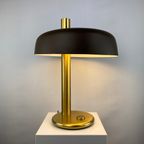 Brown And Gold Desk Lamp 7603 By Heinz F.W. Stahl For Hillebrand 1970 thumbnail 2