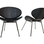 Set Van Vier Vintage Eetkamerstoelen Italië 1990 Design thumbnail 4