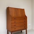 Vintage Houten Secretaire Kast Uit De Jaren 60 / 70 thumbnail 7