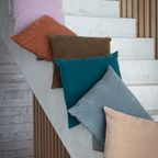 Set Van 2 Manchester - Kussen - Fluweel - L 45 X W 45 Cm - Teal thumbnail 7
