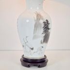 Vintage Haruo Momoki Franklin Porcelain Tafellamp Japan '80 thumbnail 5