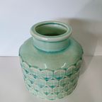 Bloempot Turquoise Wit Schelpenmotief thumbnail 5