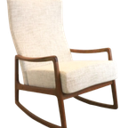 Ole Wanscher France & Son Fauteuil Schommelstoel 'ulfborg' Vintage thumbnail 13