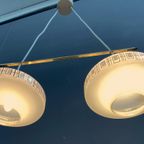 Double Glass Hanging Lamp 1960s thumbnail 3