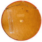 Mid-century Space Age Spiegel Oranje Hout O.w. Hack 1960’s thumbnail 8