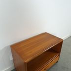 Deens Teak Design Dyrlund Kast Lp Tv Meubel Op Wielen thumbnail 2