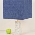 Vintage Kubistisch Carrara Marmer Tafellamp Regency Lamp ’60 thumbnail 3