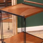 Mid-Century Teak Serveerwagen thumbnail 3