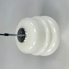 Vintage Melkglazen Hanglamp, Hustadt Leuchten 1970's thumbnail 4