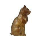 Vintage Katten Beeld Brons Sculptuur Poes Decoratief 24cm thumbnail 10