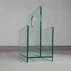 Magazine Holder / Glass / 1980s thumbnail 2