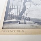 J.J. Hens - Broomverfdruk - Winterlandschap - Gesigneerd - 2E Helft 20E Eeuw thumbnail 8