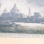 Gezicht Op Het Ij Voor Amsterdam, 1913 Hobbe Smith (1862-1942) - Prent thumbnail 3