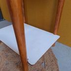 Vintage Brocante Houten Tafeltje Met Formica Blad En Lade thumbnail 5