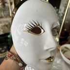 Venetiaans Wandmasker Pierrot Vintage thumbnail 6