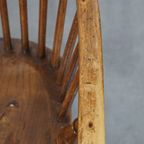 Geweldige Set Van 6 Antieke Engelse Windsor Stickback Chairs Uit De 19e Eeuw thumbnail 10