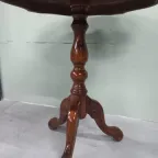 Vintage Italiaanse Notenhout Wijntafeltje Bijzet- Plantentafel Met Inlay thumbnail 5