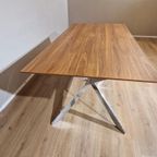 Hulsta Et1100 Eettafel - Hout - Chroom Onderstel -nieuwstaat thumbnail 7