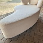 Shaise Longue Bank Nieuw Bekleed Teddy Stof Bank thumbnail 5