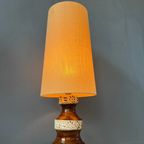 West-Duitsland Fat Lava Keramische Tafellamp / Mid Century Duitse Bureaulamp thumbnail 4