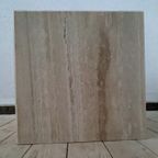 Vintage Italy 70 'S Travertine Cube Table thumbnail 7