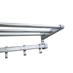 Aluminium Wand Kapstok – Jaren 70 - (mb43) thumbnail 6
