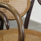 Zeer Elegante, Karaktervolle En Sierlijke Set Van 4 Art Nouveau Thonet Design Bistro Stoelen thumbnail 22