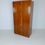 Prachtige Engelse Art Deco Burrnut-Garderobe thumbnail 13