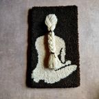 Vintage Wollen Wandkleed Smyrna Jaren 70 Muurkleed thumbnail 4