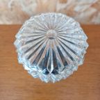 Vintage Plafoniere, Plafond Lamp, Facet Glas Lampje thumbnail 4