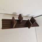 Vintage Houten Wandrek Jaren 70 Muurplank Voor Kamerplanten thumbnail 3