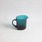 Green Glass Pitcher By Kai Franck For Nuutajarvi Notsjo, Finland 1950S thumbnail 2