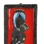 Vintage Wandsculptuur San Marino Keramiek Italy Jaren 50 thumbnail 5
