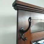 Antieke Arts & Crafts Halmeubel Kapstok (1908) thumbnail 6