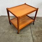 Vintage Deense Trolley / Bijzetmeubel, Teak, Brdr Furbo, 1960's thumbnail 4
